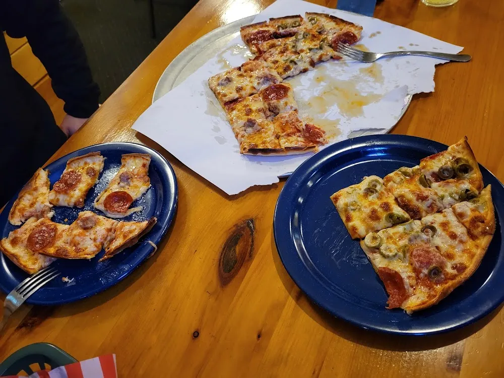 Pepperoni Green Olive Sausage Pizza